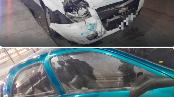 Policía Vial atiende choque en el cruce de Av. de la Convención y Héroe de Nacozari