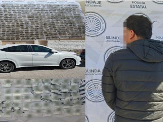 Policías Estatales detienen a sujeto en poder de más de 400 envoltorios de hierba verde y sustancia granulada