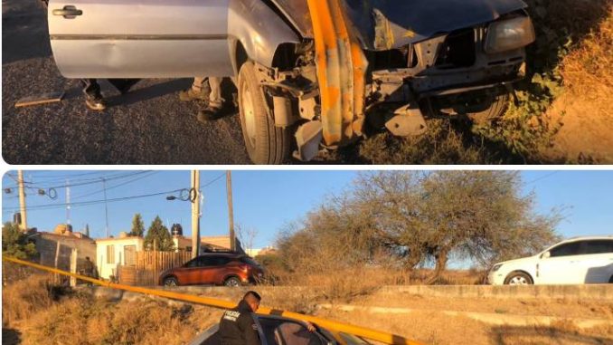 Policía Vial atiende choque contra objeto fijo en Boulevard Guadalupano