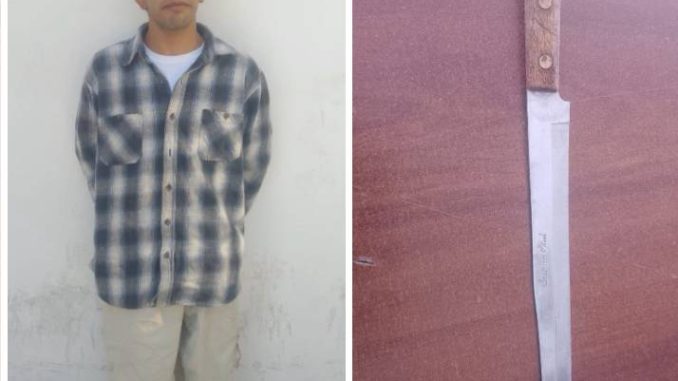 Policía Municipal detiene a hombre por portación de arma prohibida en la colonia San Marcos