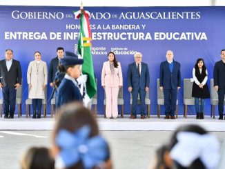 Gobernadora Tere Jiménez entrega nuevas aulas y espacios deportivos en la Primaria Ricardo Lara Elías al oriente de la ciudad