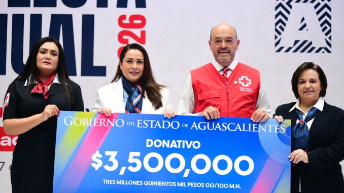 Gobernadora Tere Jiménez encabeza Colecta Anual de la Cruz Roja y convoca a la solidaridad de las Familias