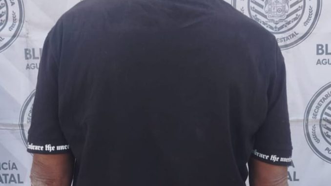 Presunto responsable de atentados al pudor y amenazas fue detenido por Policías Estatales y municipales de Rincón de Romos