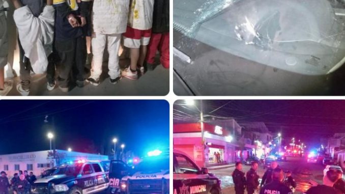 Disuelve Policía Municipal riña en Lomas del Ajedrez, hay siete detenidos