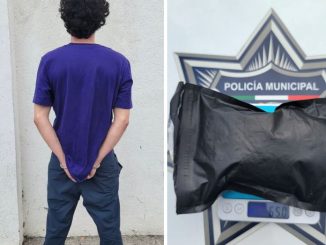 Policía Municipal detiene a sujeto por delitos contra la salud en la zona centro