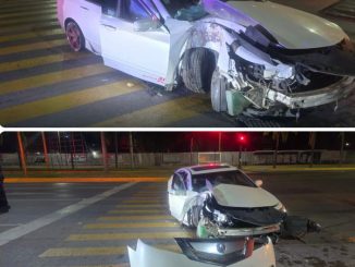 Policía Vial atiende choque contra objeto fijo en Boulevard San Marcos