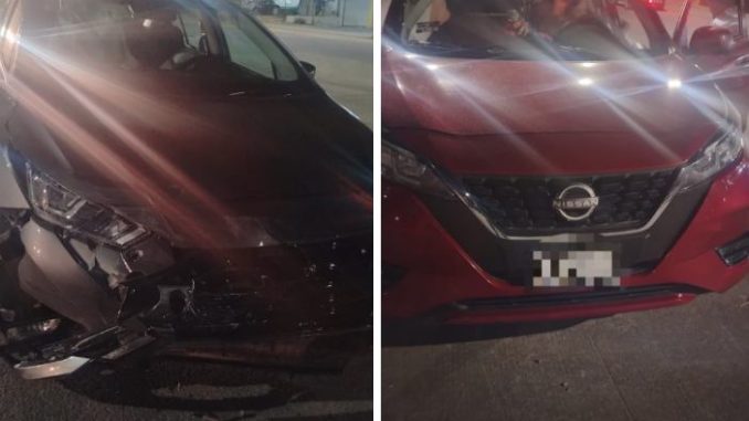 Policía Vial atiende choque entre dos vehículos en Villa Montaña