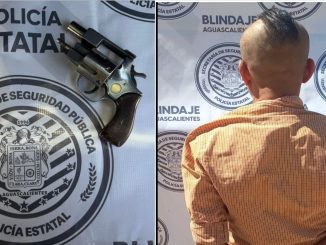 Policías Estatales detienen a sujeto en poder de arma corta de fuego tipo revolver en el fraccionamiento Natura