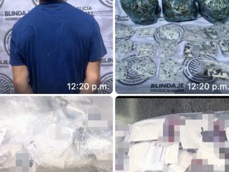 En Operativo de Policía Estatal es asegurado un sujeto en poder de más de 5 kilos de hierba verde