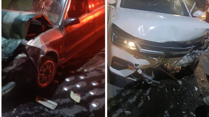 Policía Vial atiende choque frontal en Av. Aguascalientes dejando un lesionado