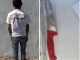 Hombre que portaba cuchillo en la vía pública es detenido por la Policía Municipal el la colonia Altavista