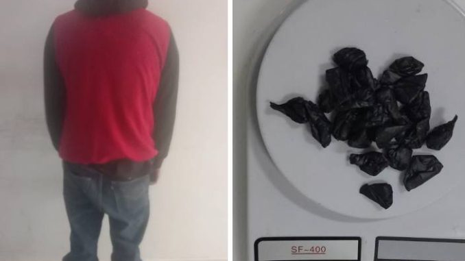 Policía Municipal detiene a sujeto por delitos contra la salud