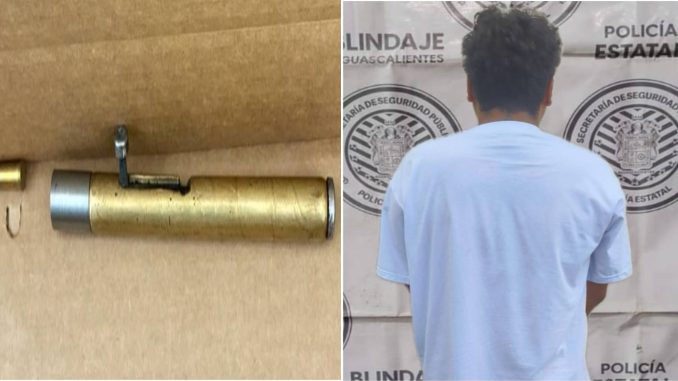 Policías Estatales detuvieron a sujeto en poder de un arma tipo pluma