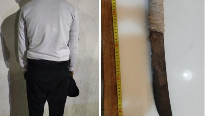 Policía Municipal detiene a sujeto por portación de arma prohibida en el Ojocaliente I