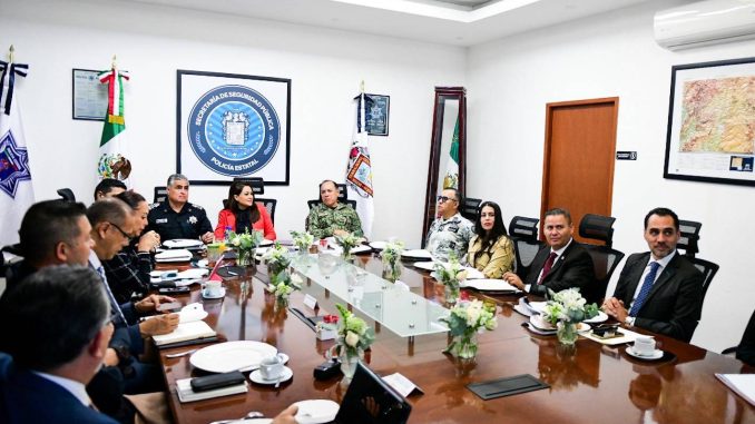 Gobernadora Tere Jiménez encabeza reunión de la Mesa de Seguridad para fortalecer estrategias en favor de la Paz