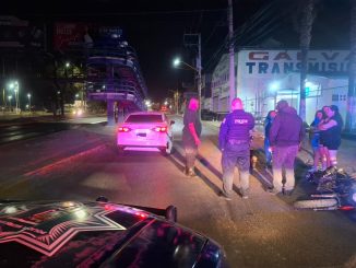 Policía Vial atiende choque por alcance en Casa Blanca que dejó un motociclista lesionado