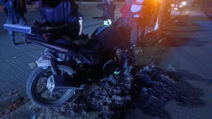 Policía Vial atiende choque en Av. Constitución que dejó persona lesionada