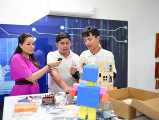 Gobernadora Tere Jiménez inaugura Laboratorio de Inteligencia Artificial en el CECyTEA de Rincón de Romos