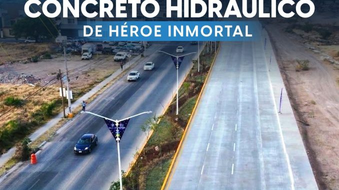 Entrega de la Primera etapa y arranque de la Segunda etapa de la ampliación con concreto hidráulico de Héroe Inmortal