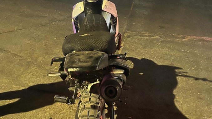 Policías Estatales de Aguascalientes recuperan motocicleta con reporte de robo, fue localizada en la comunidad Buenavista de Peñuelas