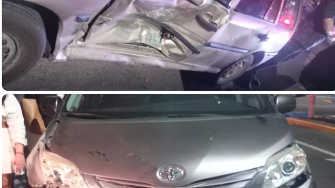 Policía Vial atiende choque entre dos vehículos en fraccionamiento La Fuente