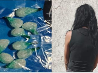 Policías Estatales detuvieron en la comunidad de Peñuelas a Mujer en poder de envoltorios con sustancia granulada al parecer cristal