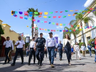 Realiza Leo Montañez recorrido por el perímetro ferial de la Feria para conocer el operativo de Seguridad