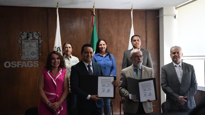 Firman Convenio de colaboración Congreso de Aguascalientes, OSFAGS, IEA y la UAA