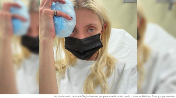 Hospitalizan a la cantante Taylor Momsen por picadura de araña previo a show en México
