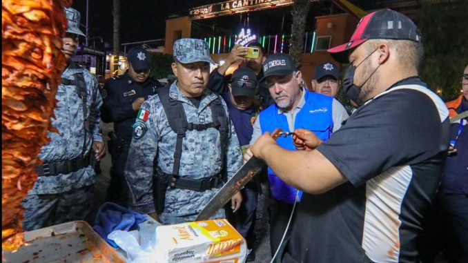 Fortalecen Seguridad en la Zona Ferial con operativo preventivo a comerciantes