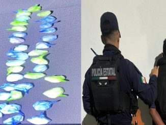 Policías Estatales detienen a sujeto en poder de más de 30 envoltorios con sustancia granulada al parecer cristal