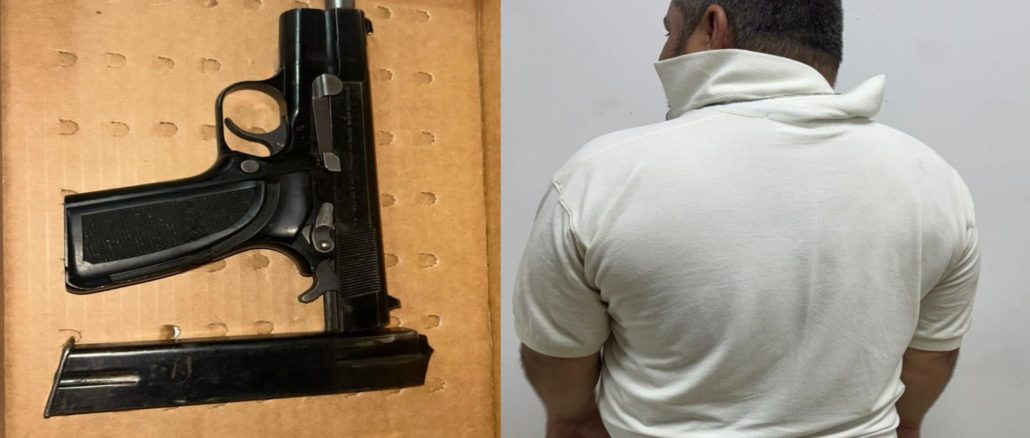 Policías Estatales detienen a sujeto en poder de arma de fuego corta en la comunidad Norias de Ojocaliente