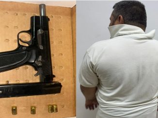 Policías Estatales detienen a sujeto en poder de arma de fuego corta en la comunidad Norias de Ojocaliente