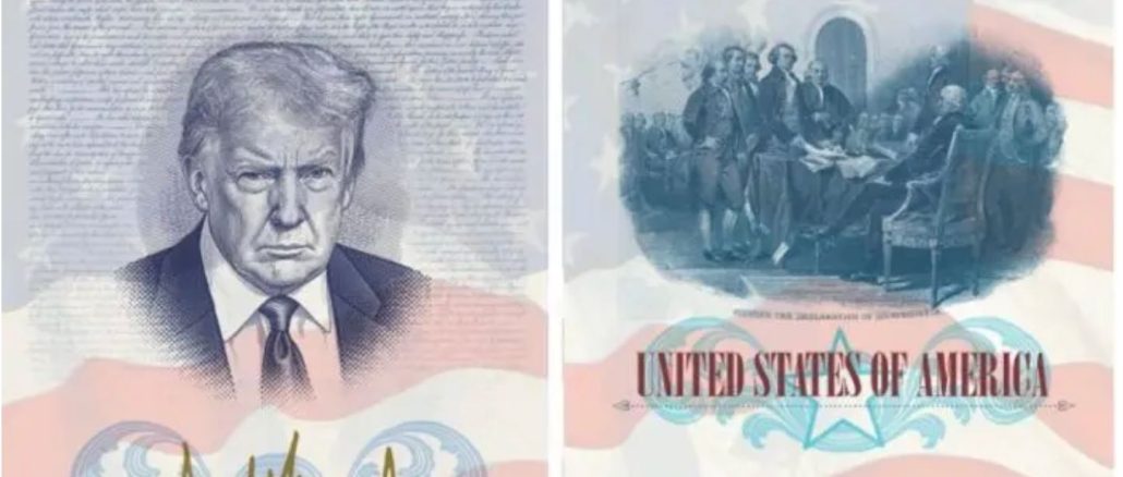 Imagen de Trump aparecerá en edición limitada de pasaportes