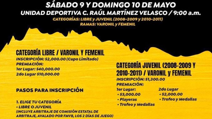 Vive la vigésima Copa de Voleibol Calvillo 2026