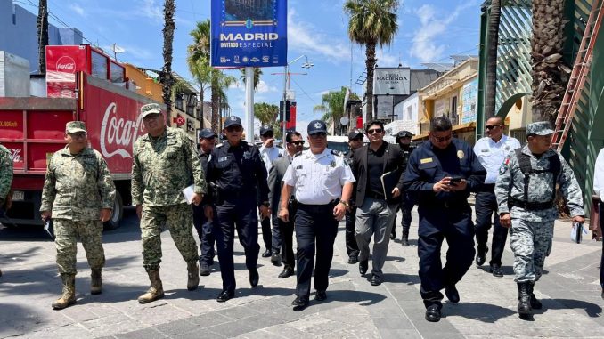 Realiza el Secretario de Seguridad Pública del Estado recorrido en la zona ferial previo al arranque formal del Operativo coordinado con motivo de la FNSM 2026