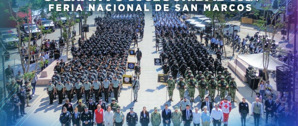 Despliegue del Operativo de Seguridad de la Feria Nacional de San Marcos 2026