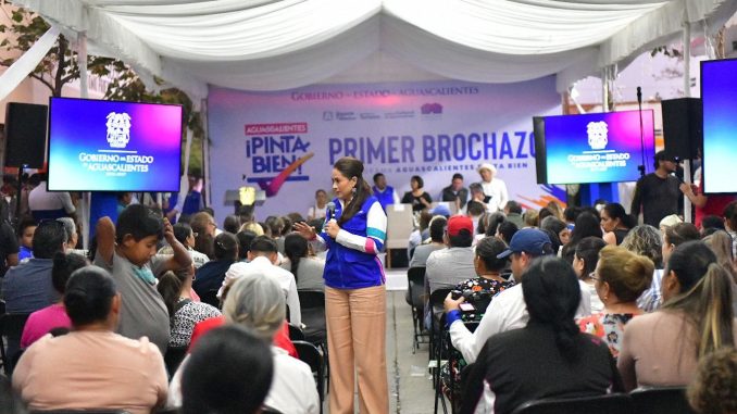 Con color y visión, Gobernadora Tere Jiménez impulsa nueva imagen urbana en Aguascalientes