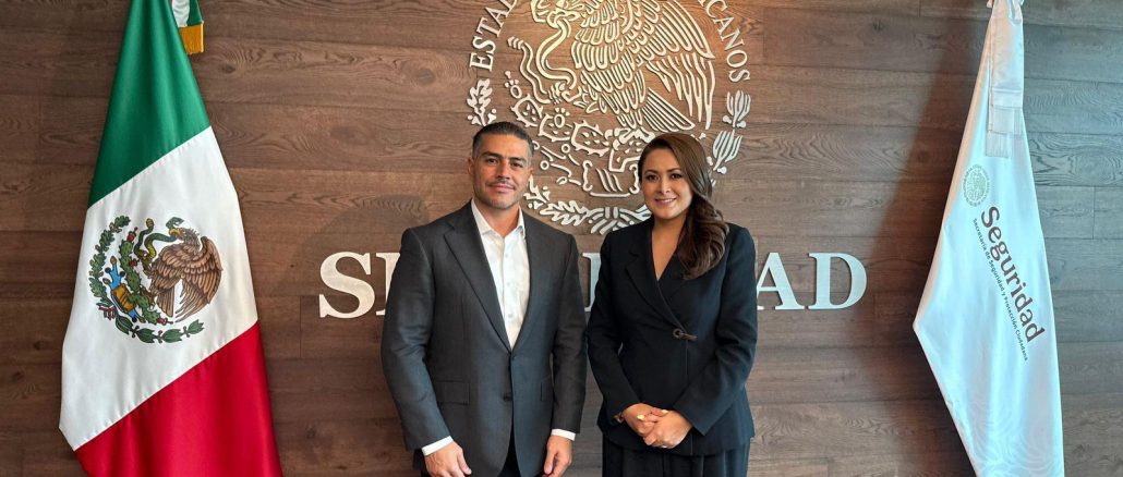 Acuerdan Gobernadora Tere Jiménez y Omar García Harfuch fortalecer estrategias de Seguridad