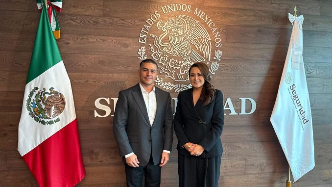 Acuerdan Gobernadora Tere Jiménez y Omar García Harfuch fortalecer estrategias de Seguridad