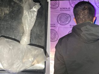 Sujeto que tenía en su poder sustancia granulada al parecer cristal fue detenido por el Mando Coordinado en el Municipio de Real de Asientos