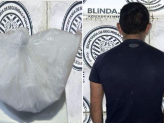 Policías del Mando Coordinado detienen a sujeto en poder de sustancia granulada al parecer cristal