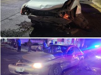Policía Vial atiende choque en Av. Convención de 1914