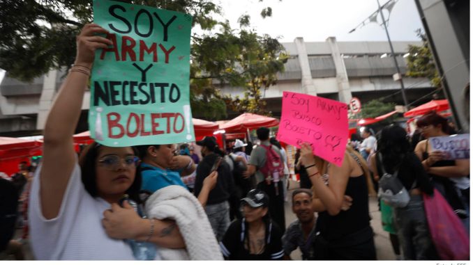 Caos, desorden e inseguridad provoca el concierto de BTS