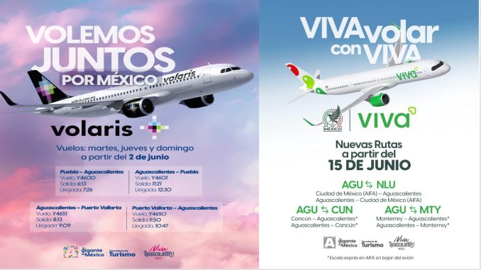 Aguascalientes tendrá 5 nuevas rutas aéreas a partir de junio