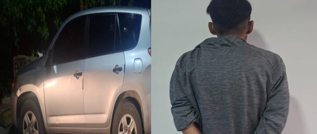 Presunto robacoches es detenido por Policías Estatales en Villas de San Antonio en el Municipio de Aguascalientes