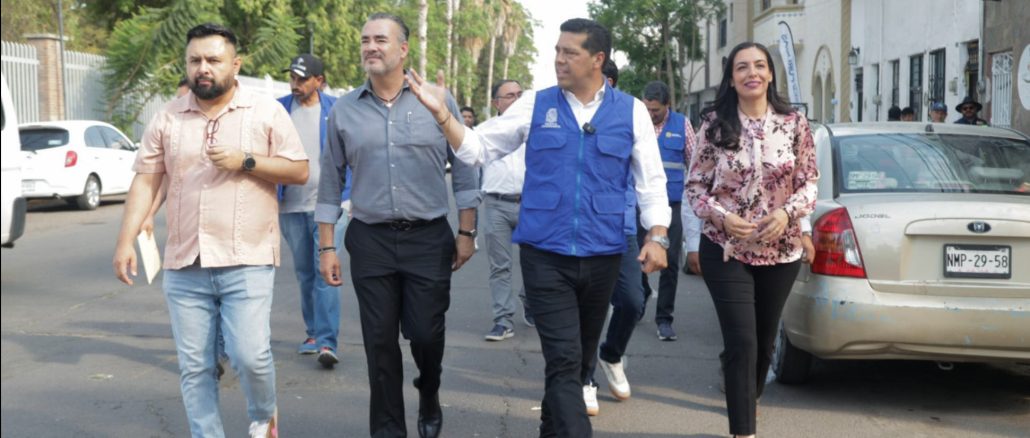 Supervisa Leo Montañez intervención de la calle 28 de agosto como parte del programa Aguascalientes ¡Pinta Bien!