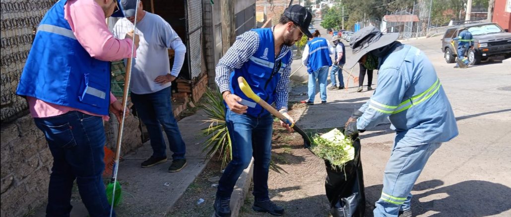 Municipio de Aguascalientes llevó a cabo un Mega Operativo de limpieza al oriente de la ciudad