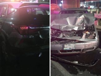 Policía Vial atiende choque entre dos vehículos en Av. Siglo XXI