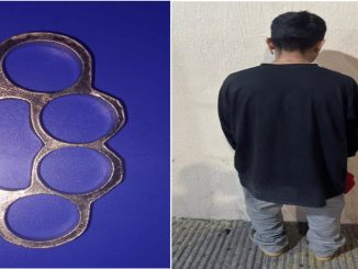 Policías Estatales detienen en el fraccionamiento Pilar Blanco a una persona del sexo masculino que tenía en su poder una manopla, mismo que, había participado en una riña